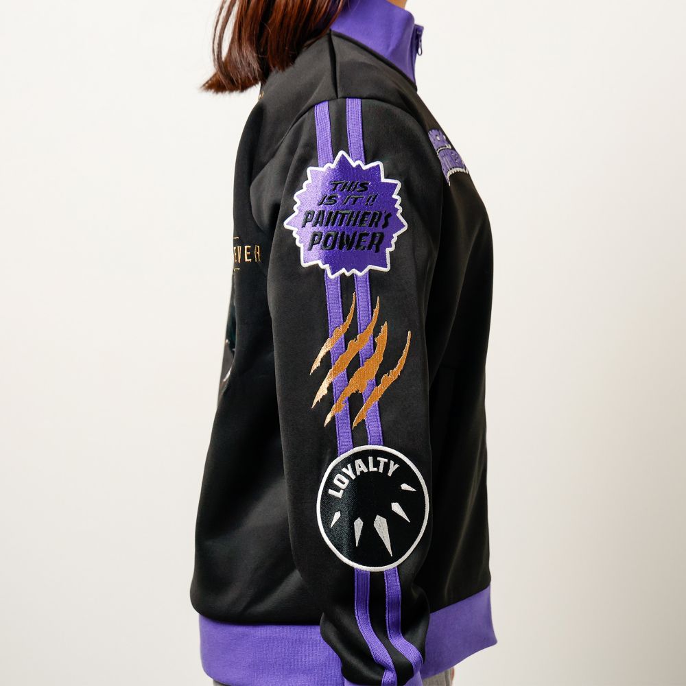 【キャラジャン】Marvel ジャージ(M） ブラックパンサー「ロイヤルパワー」