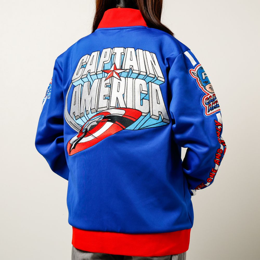 【キャラジャン】Marvel ジャージ(LL） キャプテン・アメリカ「ファイトザシールド」