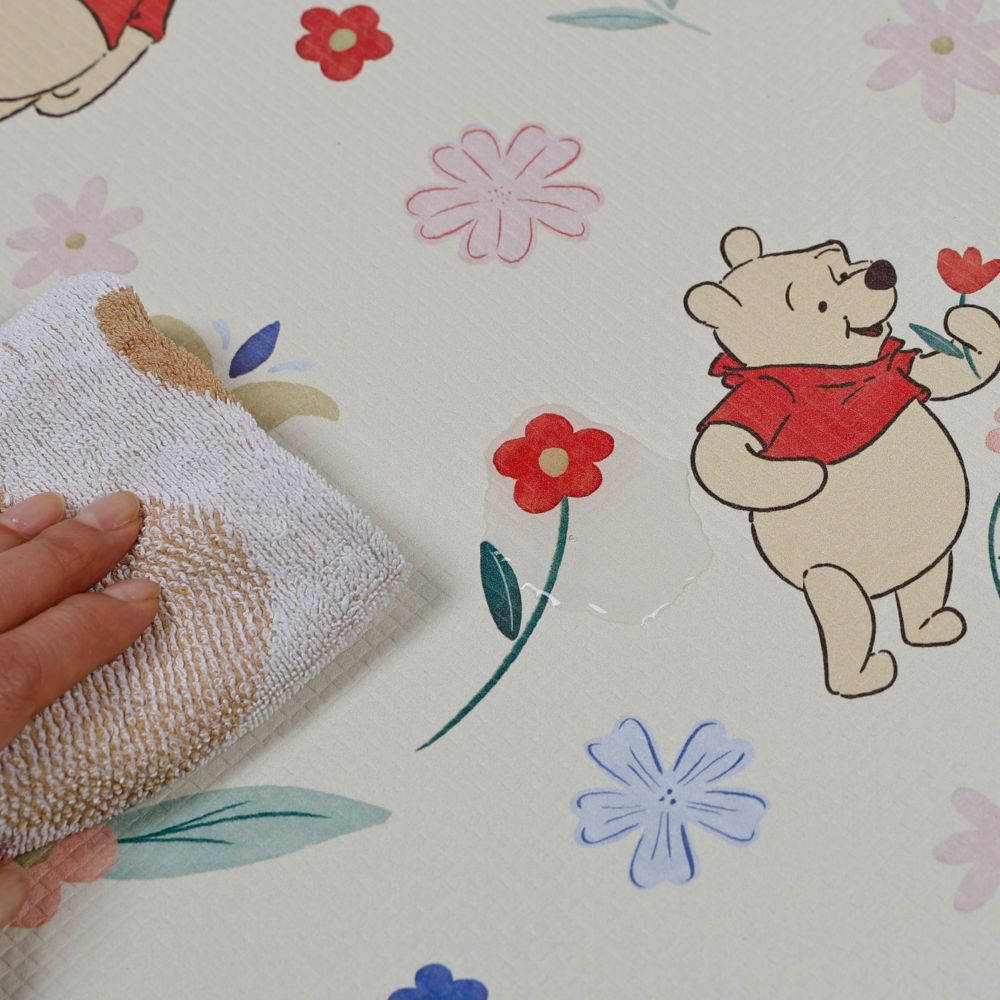 くまのプーさん キッチンマット リーフフラワーガーデン