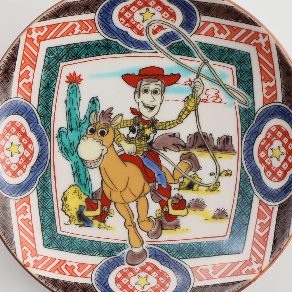 九谷焼小皿　ウッディ