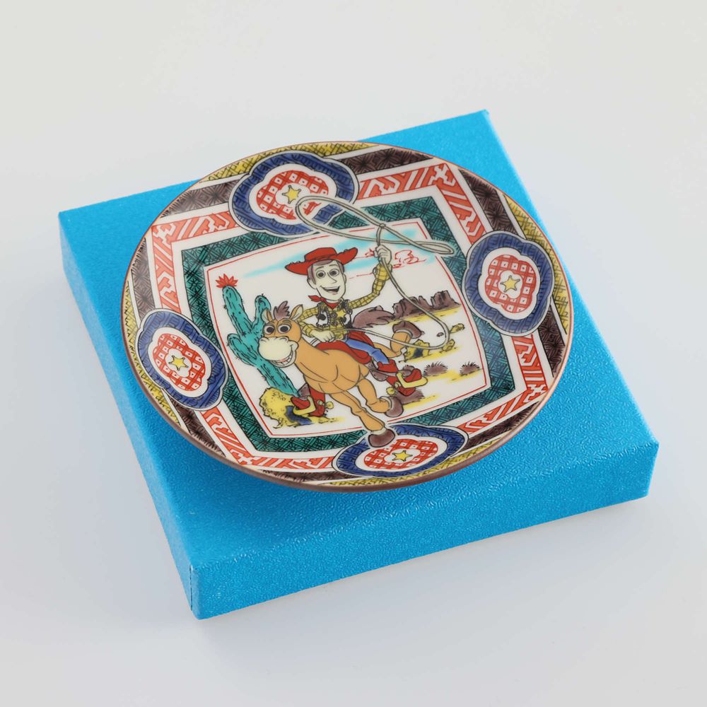 九谷焼小皿　ウッディ