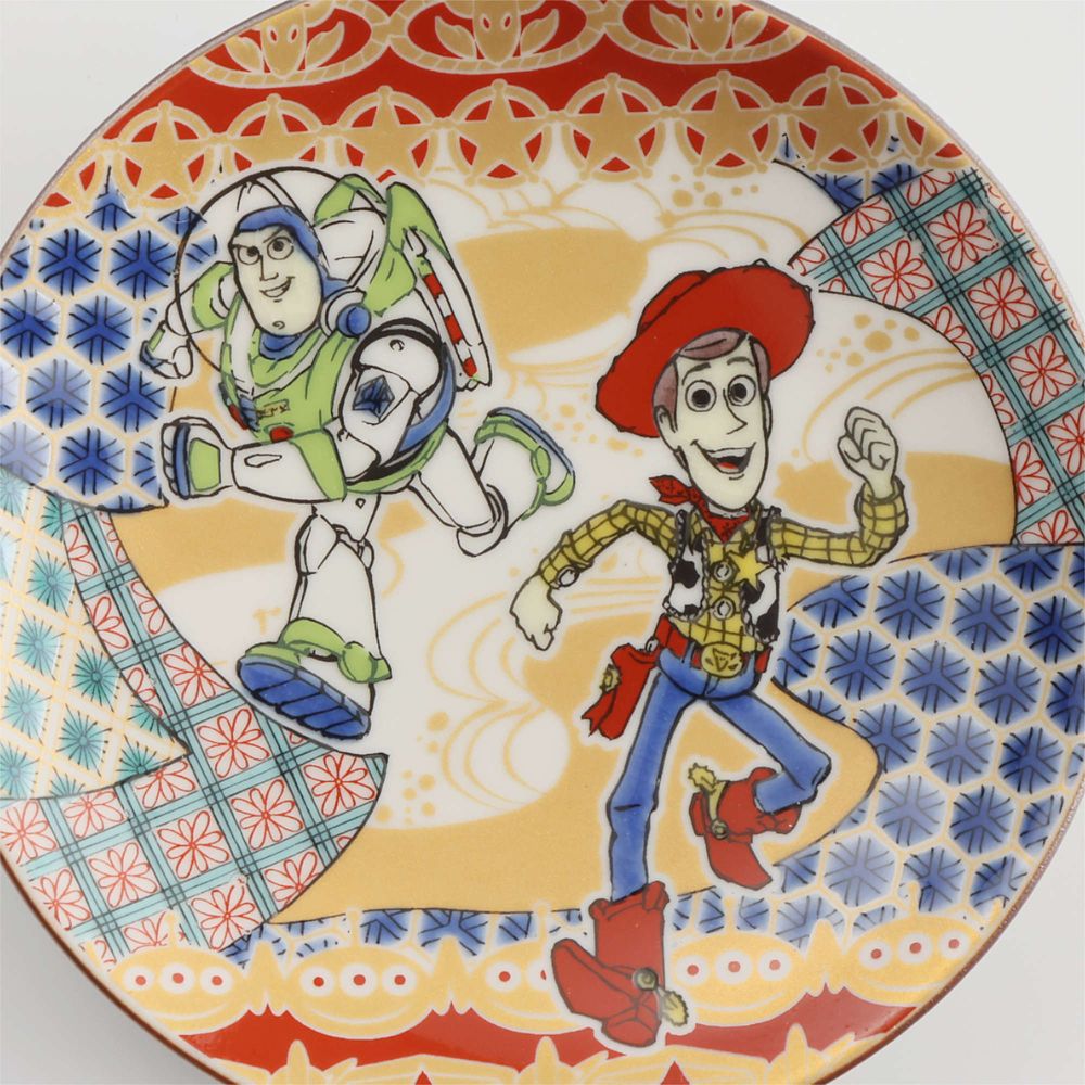 九谷焼小皿　ウッディ＆バズ