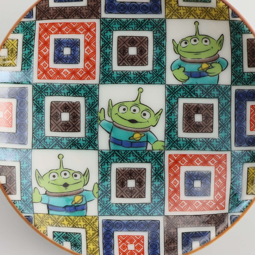 九谷焼小皿　エイリアン