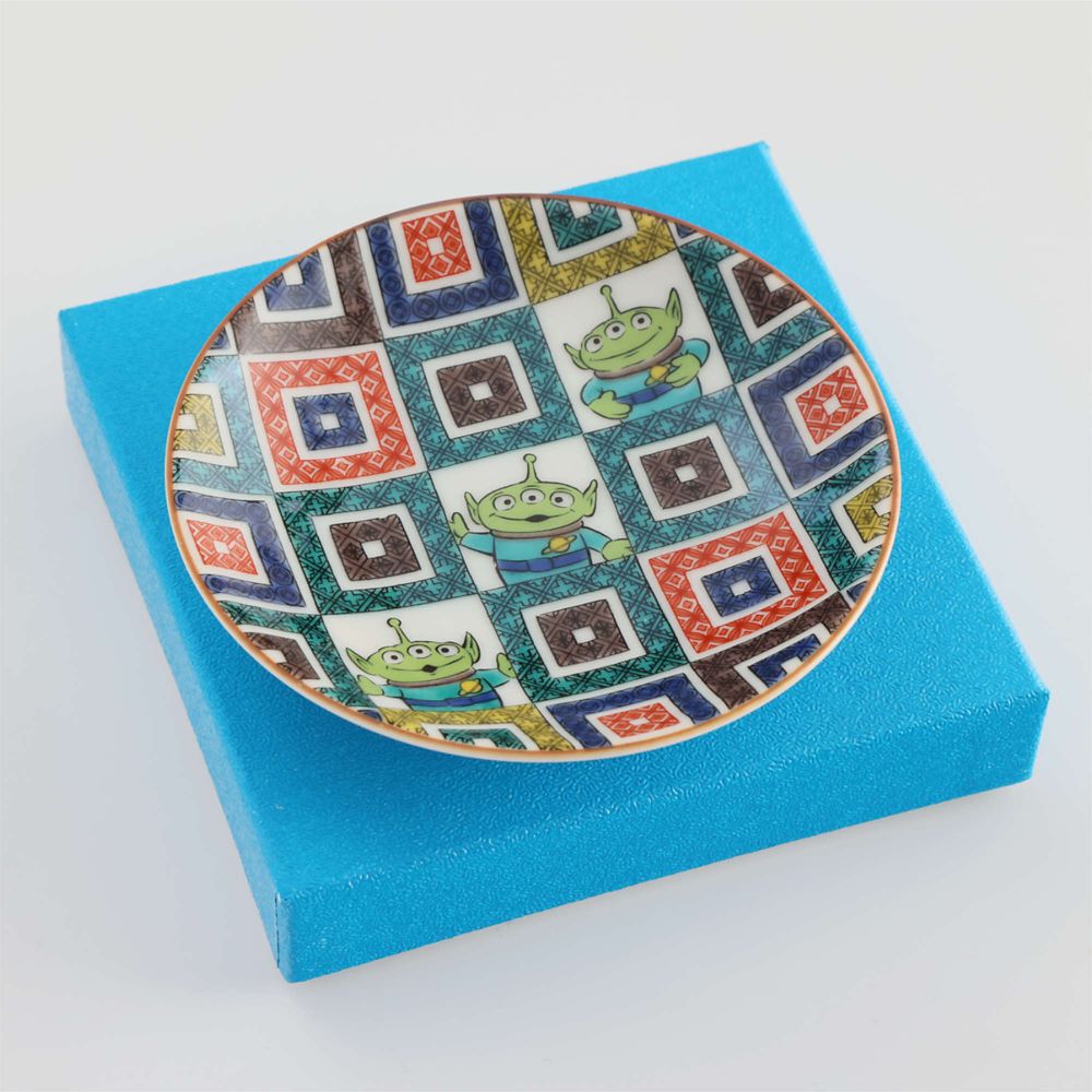 九谷焼小皿　エイリアン