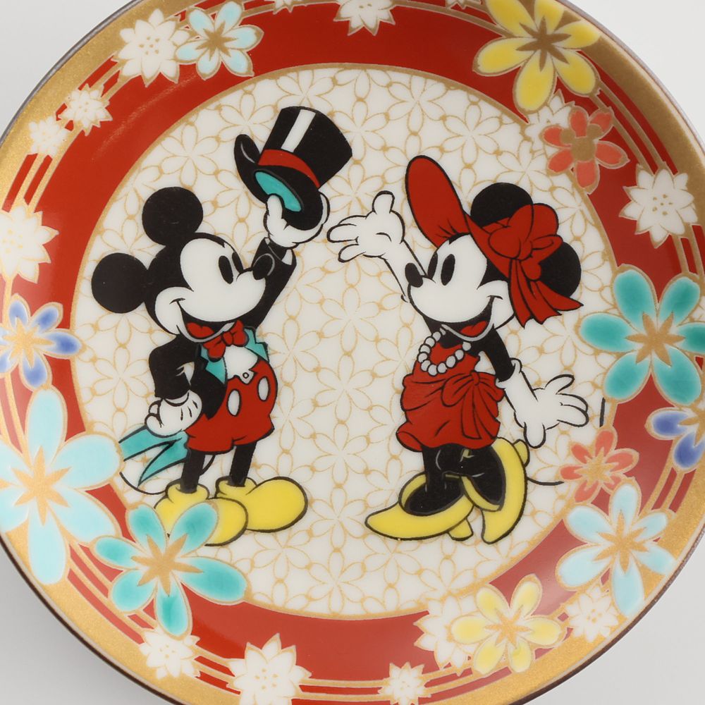 ミッキーマウス/小皿　花詰