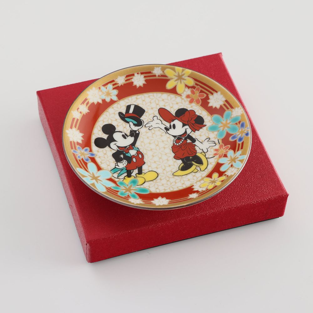 ミッキーマウス/小皿　花詰