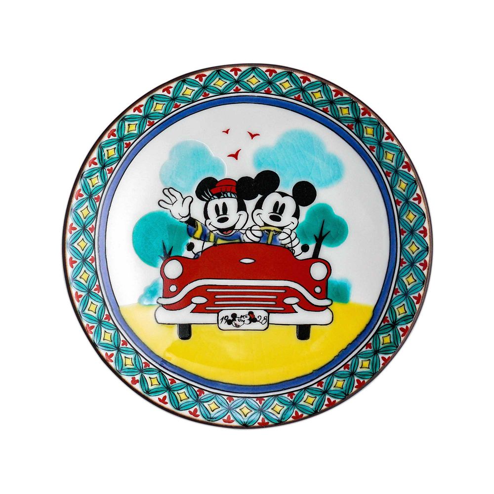 ミッキーマウス/小皿5pcsセット　九谷画風