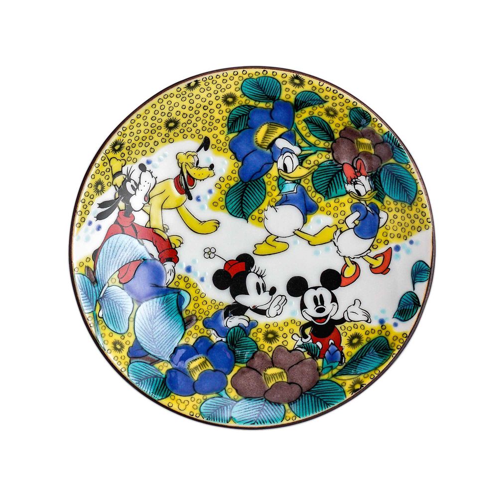 ミッキーマウス/小皿5pcsセット　九谷画風