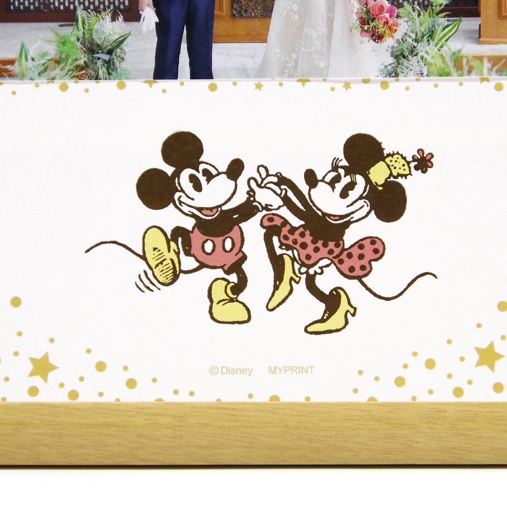 公式 ショップディズニー 受注生産 ネームインポエム2人用 写真貼付けスペース有り スターリー ミッキー ミニー