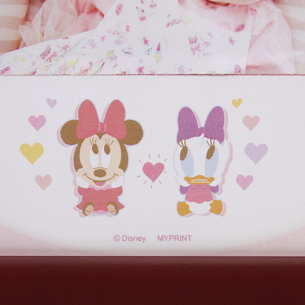 【受注生産】ネームインポエム出産祝い1人用／写真貼付けスペース有り ガール（ベビーミニー＆ベビーデイジー）