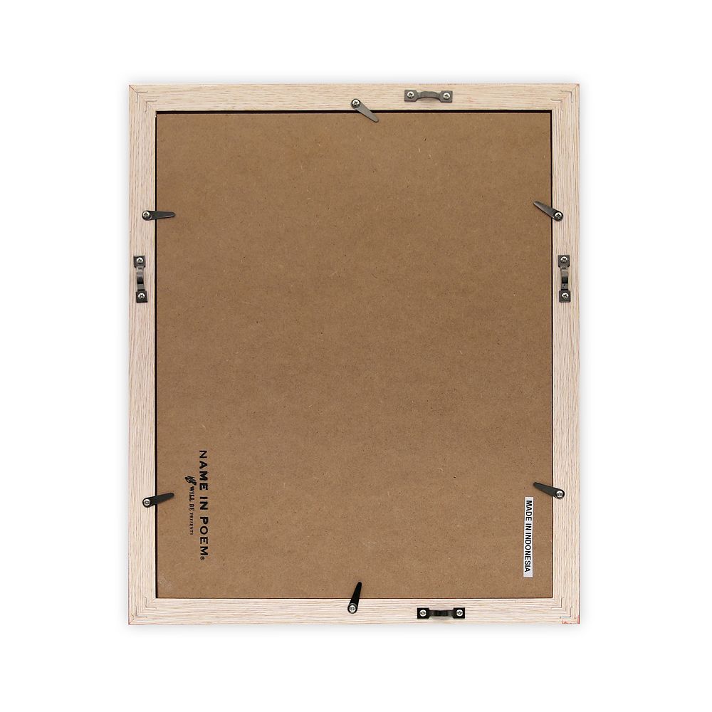 【受注生産】ネームインポエム出産祝い1人用／写真貼付けスペース有り ガール（ベビーミニー＆ベビーデイジー）