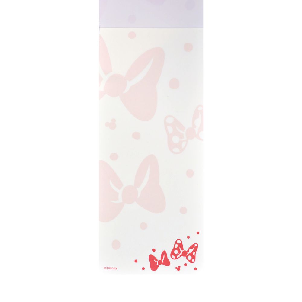 一筆箋 リボンちらし赤　ミニーマウス