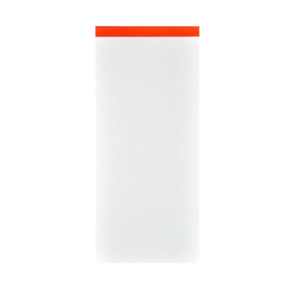 一筆箋　顔花ツートン　オレンジ・水色