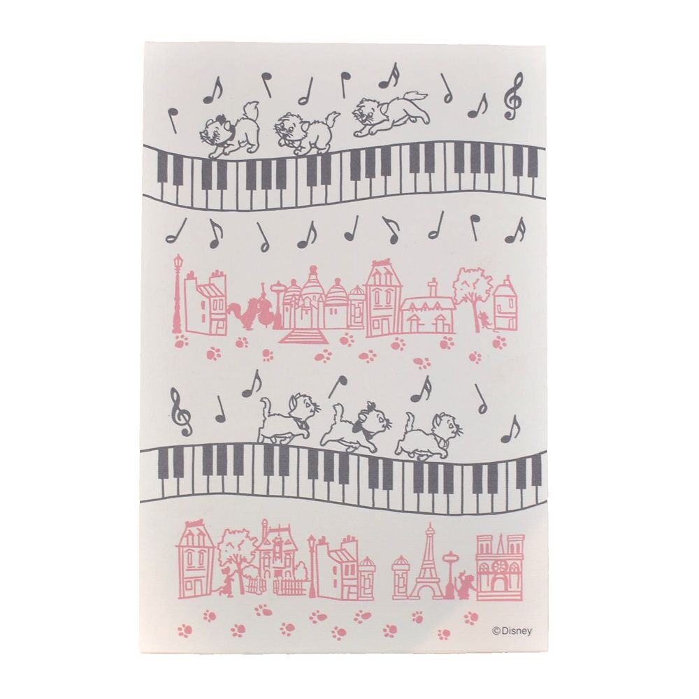 和ノート　おしゃれキャット　猫と街並み