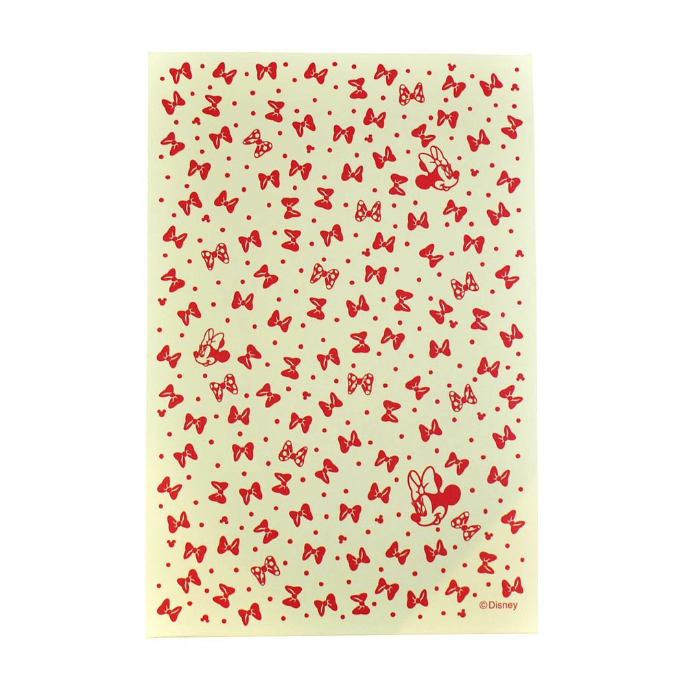 和ノート　リボンちらし赤　ミニーマウス