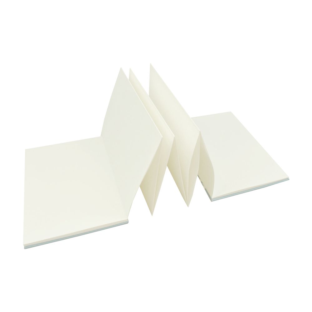 和ノート　顔花ツートン　オレンジ・水色