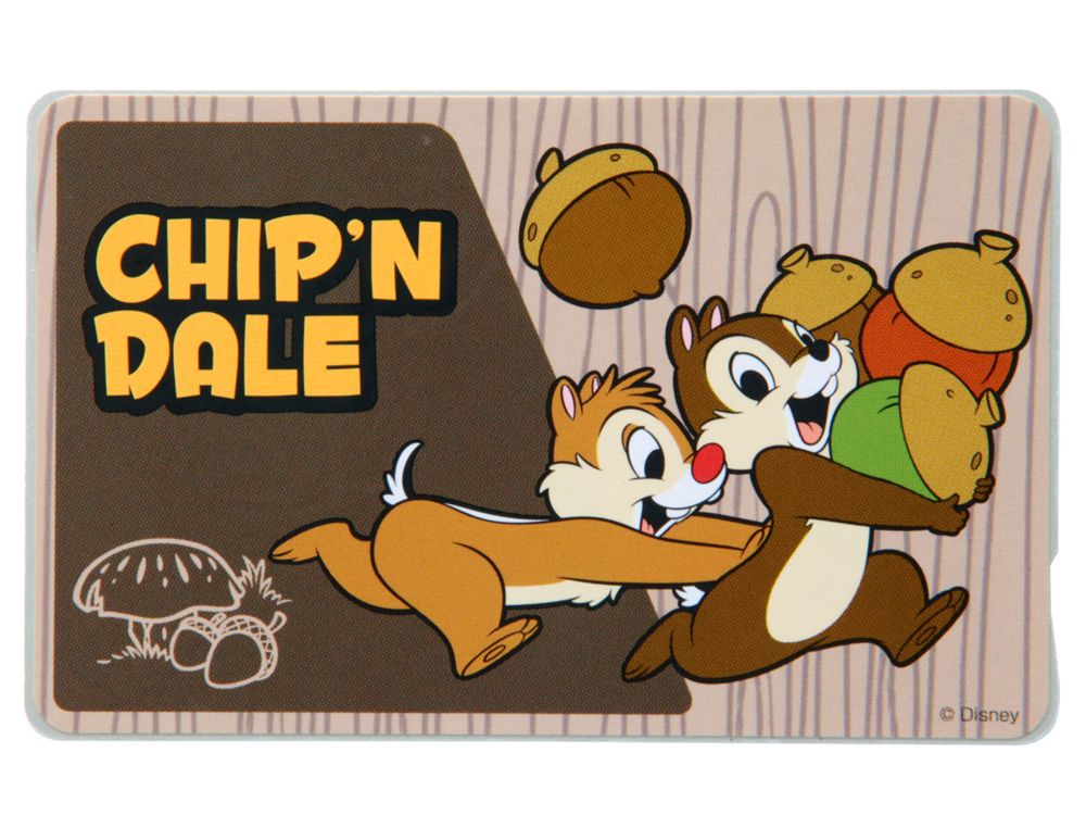 公式 ショップディズニー Icカードステッカー チップアンドデール