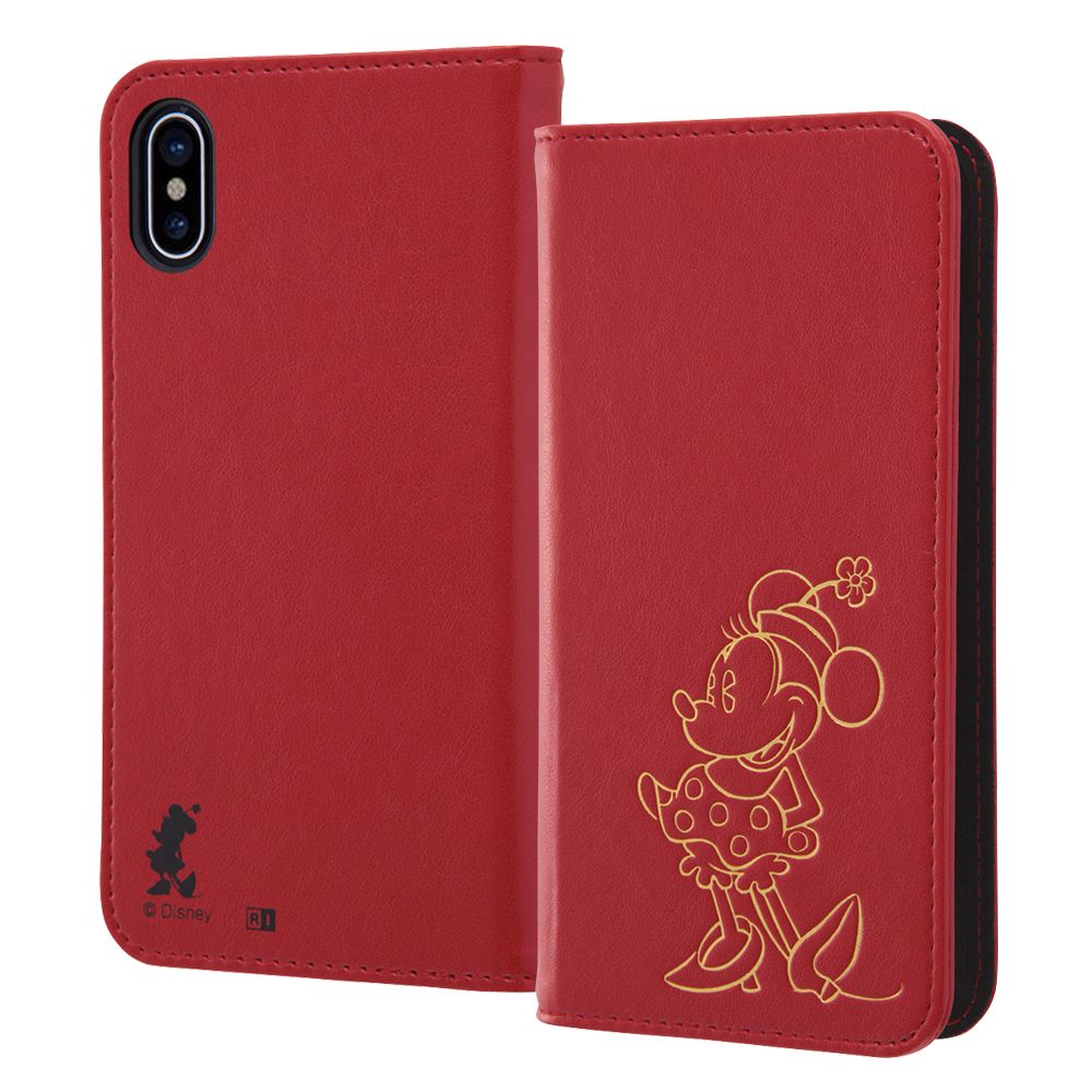 【公式】ディズニーストア.jp | iPhone XS/X ディズニーキャラクター/手帳型ケース ホットスタンプ ワンポイント/ミニー