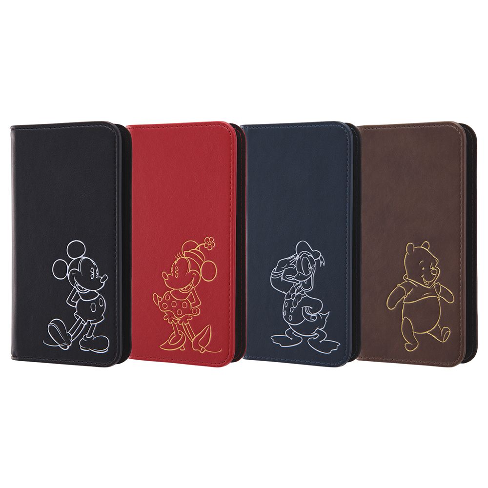 公式 ショップディズニー Iphone Xs X ディズニーキャラクター 手帳型ケース ホットスタンプ ワンポイント プー