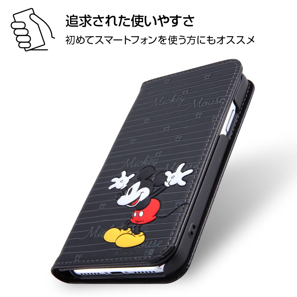 公式 ショップディズニー Iphone Xs X ディズニーキャラクター 手帳型ケース スタンディング カーシヴ ミッキー