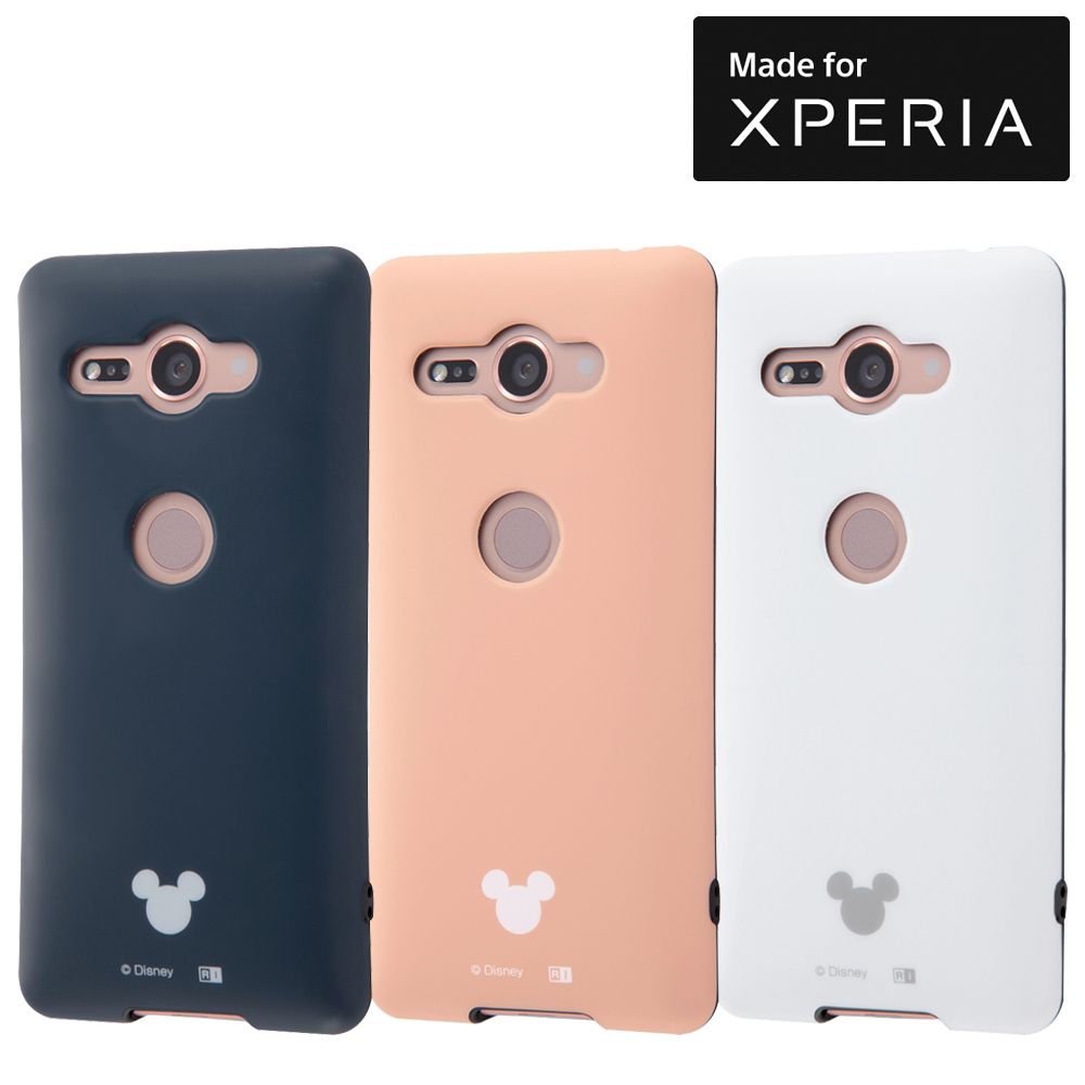 公式 ショップディズニー Xperia Xz2 Compact ディズニーキャラクター Tpuソフトケース 耐衝撃light Petit ネイビー