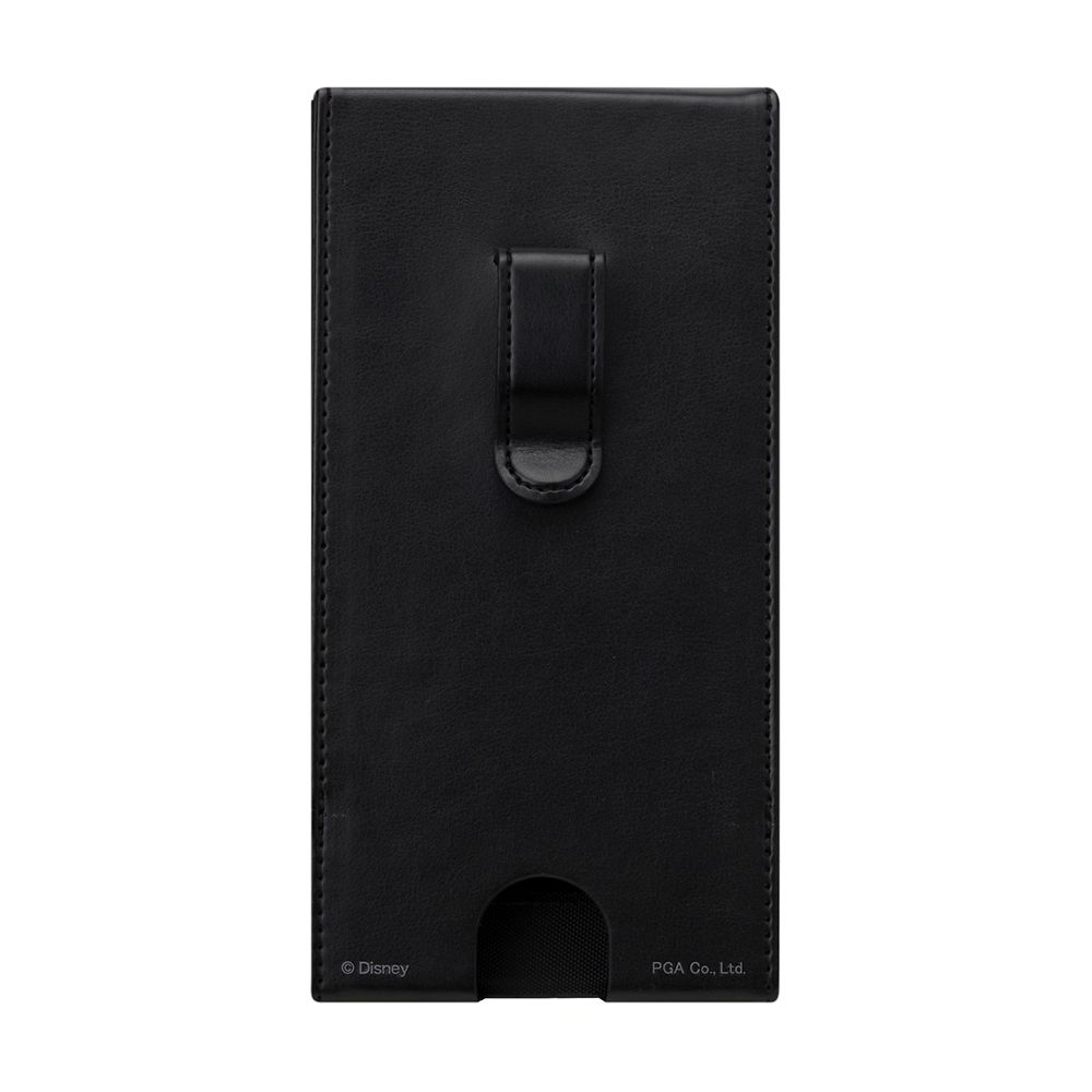 ミッキーマウス　ブラック マルチスマートフォン用ウエストポーチ
