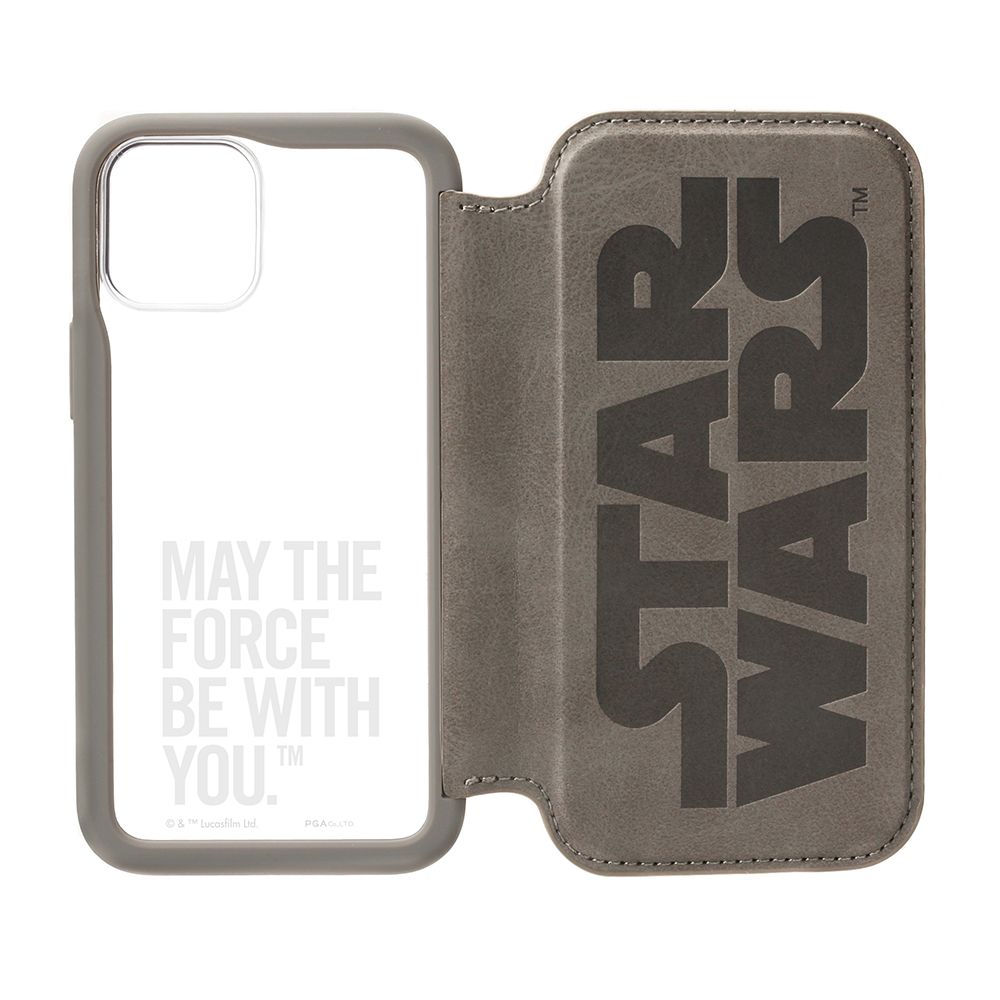 ロゴ iPhone 12 mini用 ガラスフリップケース