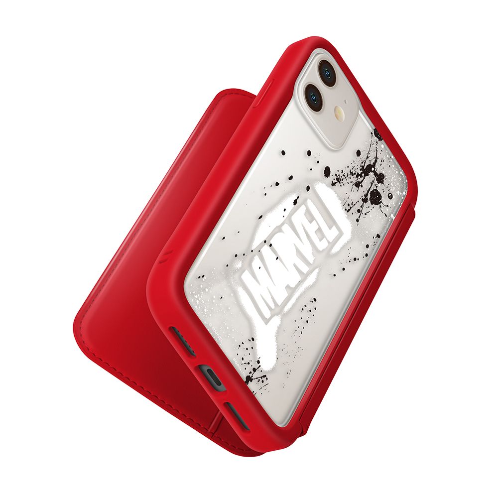 ロゴ iPhone 12 mini用 ガラスフリップケース