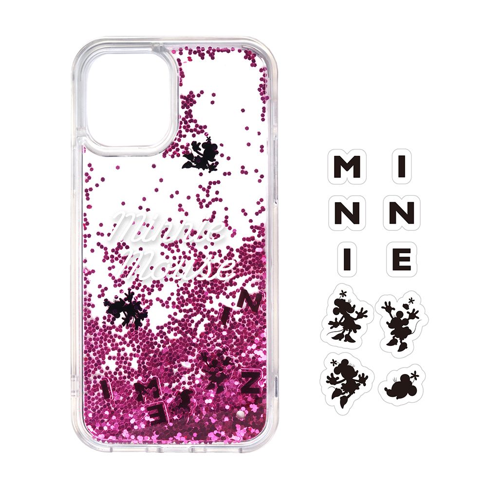 ミニーマウス iPhone 12 mini用 グリッターケース