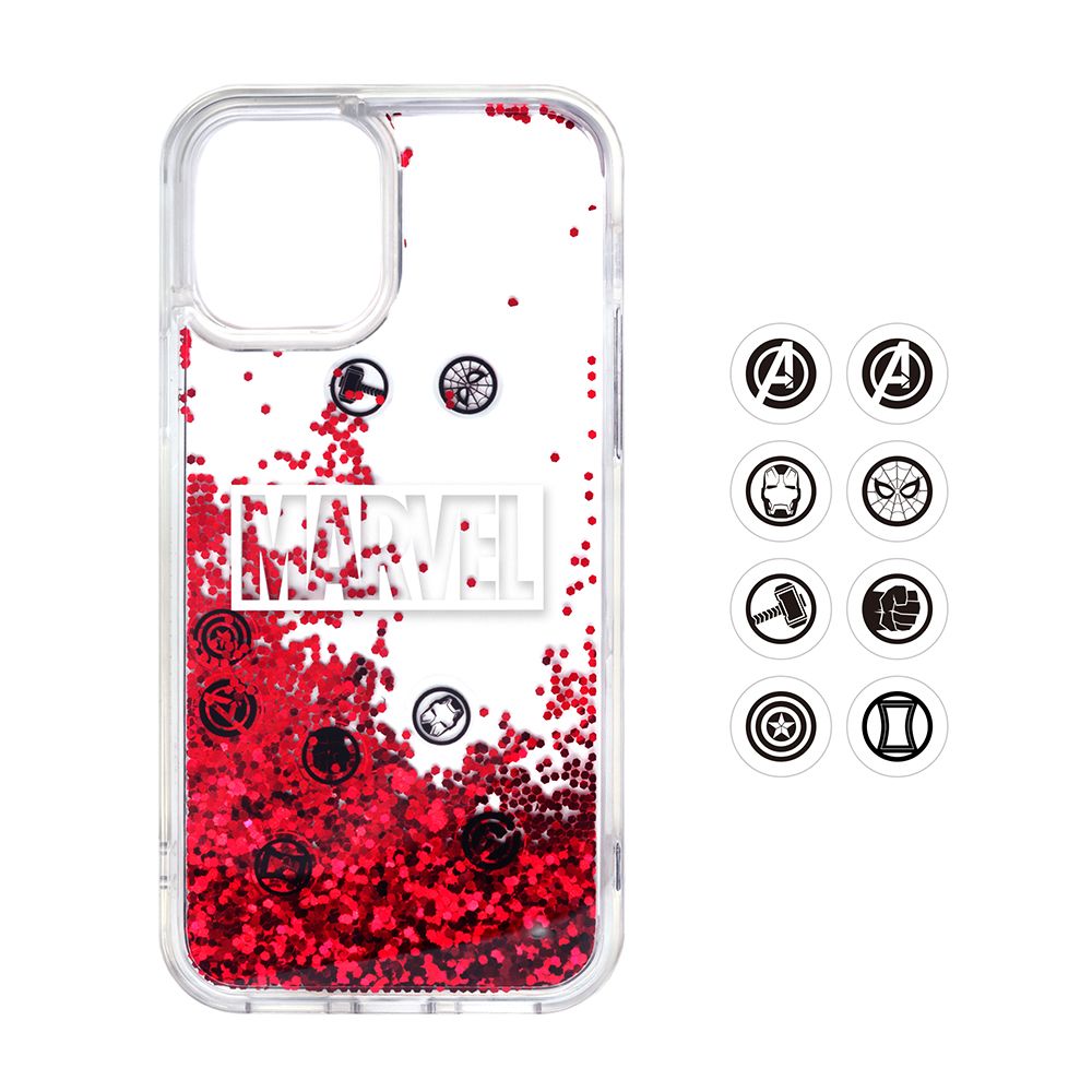 ロゴ iPhone 12 mini用 グリッターケース