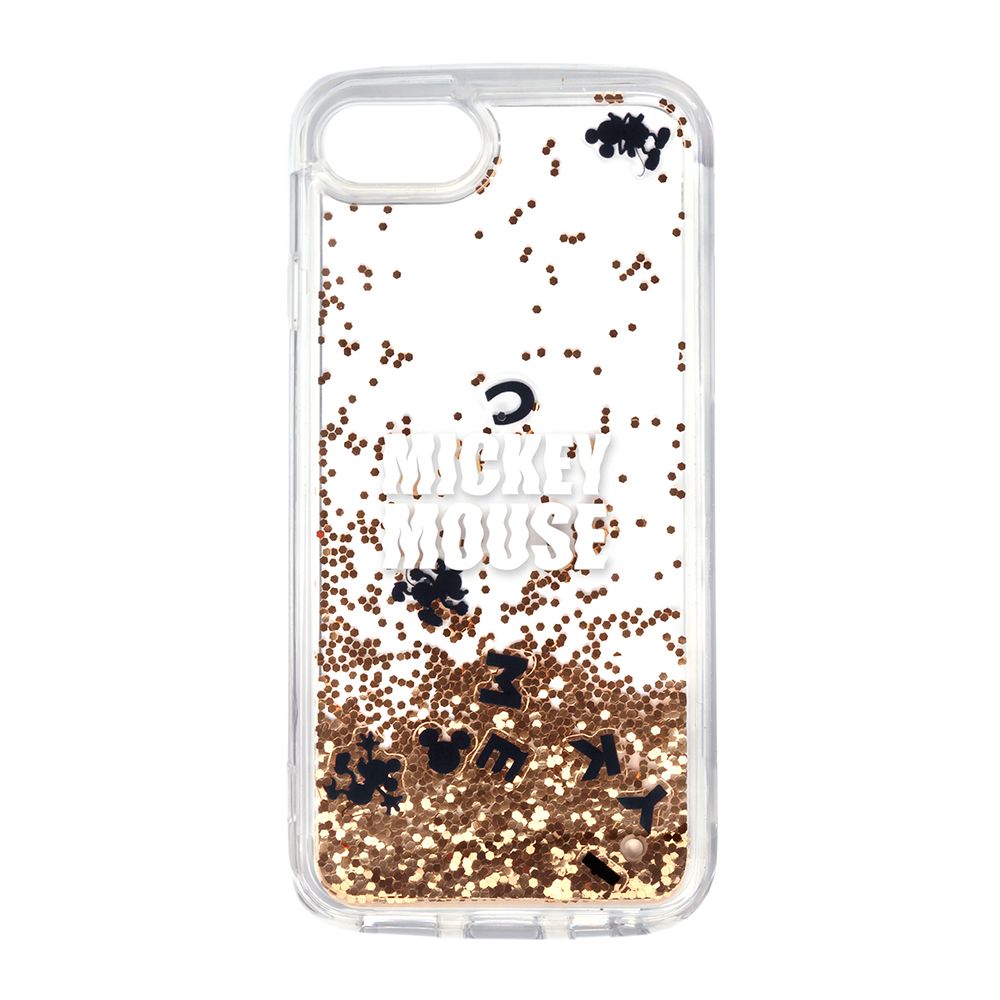ミッキーマウス iPhone 6/6s/7/8/SE用 グリッターケース