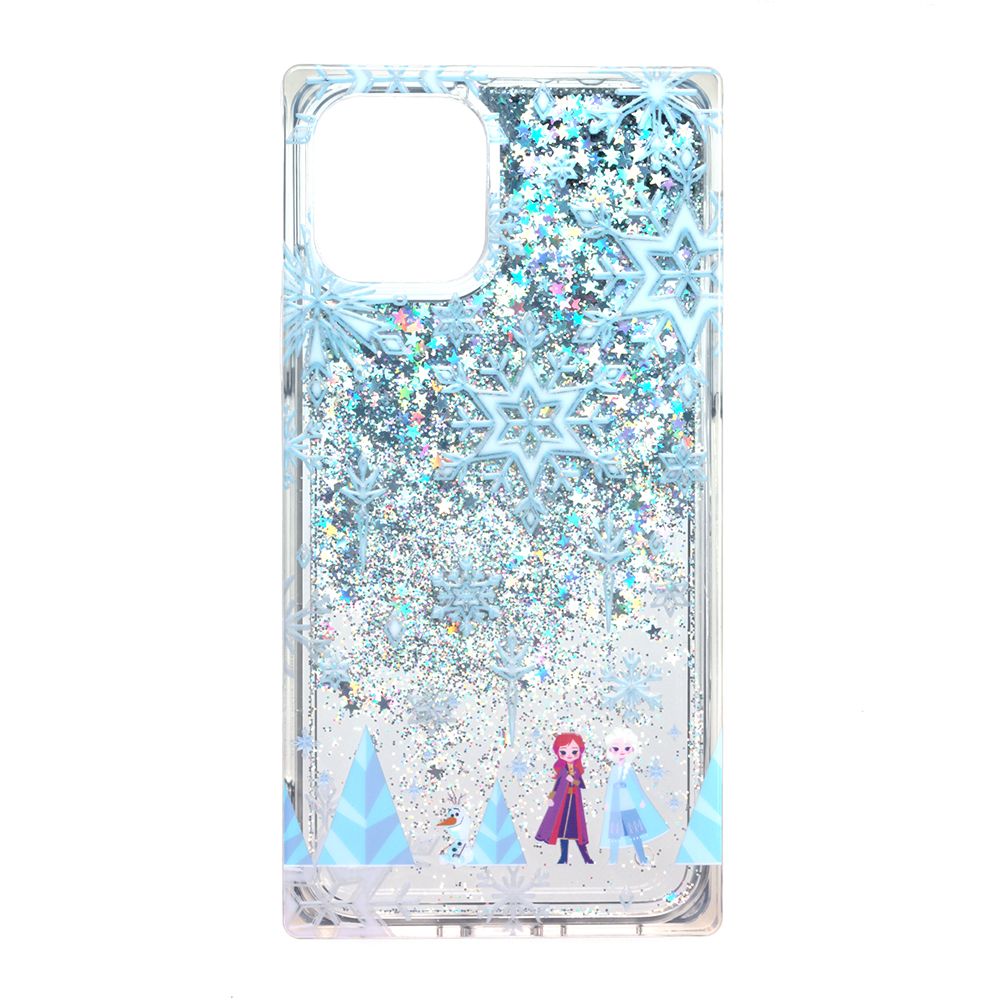 「アナと雪の女王2」/ブルー iPhone 11 Pro用 グリッターケース