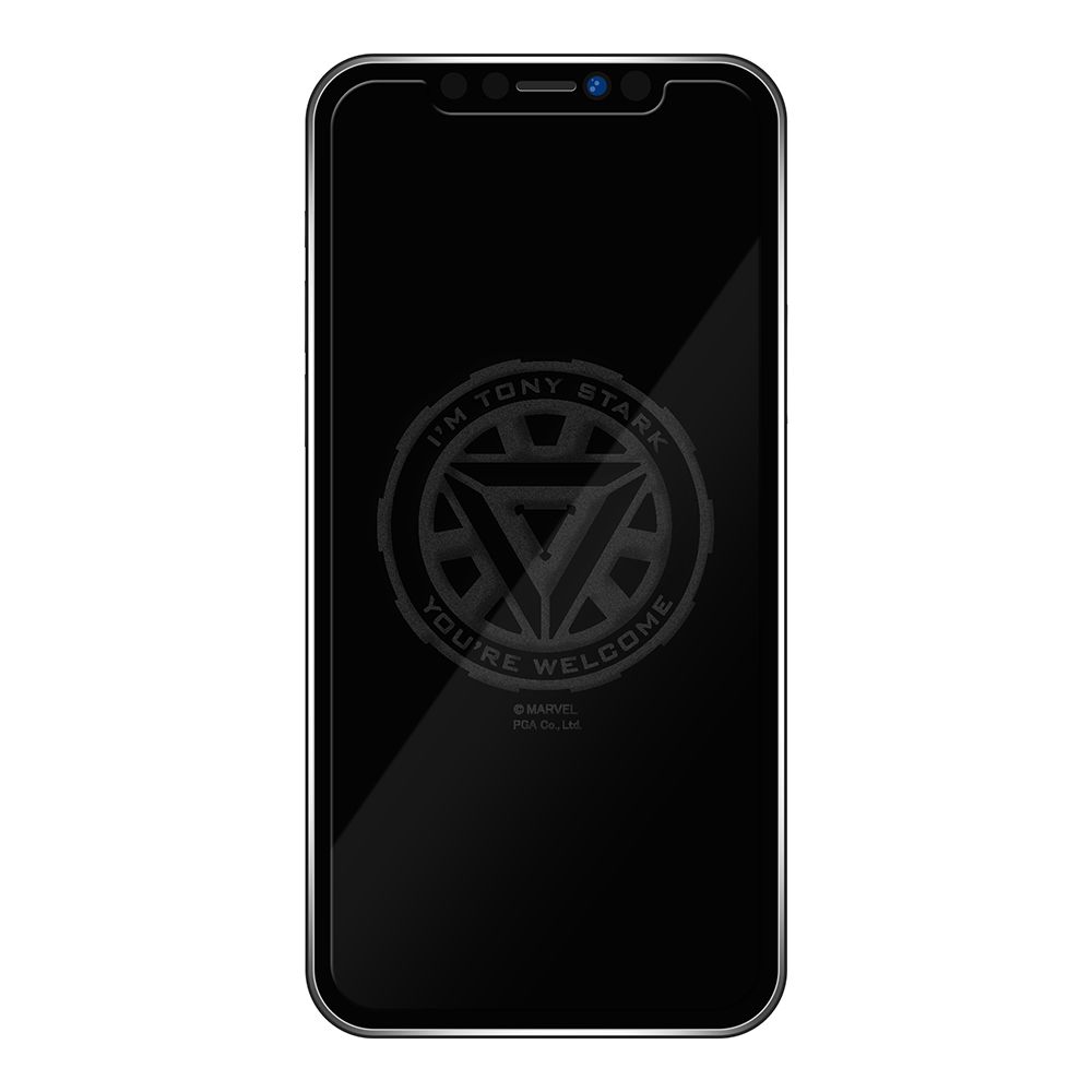 アーク・リアクター iPhone 12/12 Pro用 液晶保護ガラス