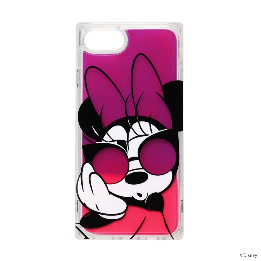 ミニーマウス iPhone 6/6s/7/8/SE用 ネオンサンドケース