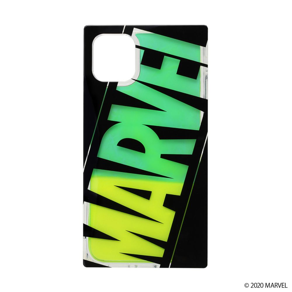 ロゴ/グリーン&イエロー iPhone 11用 ネオンサンドケース