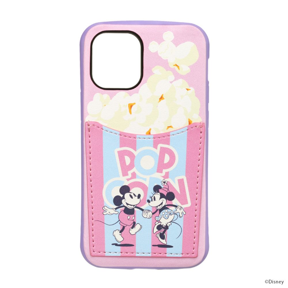 ミッキーマウス＆ミニーマウス iPhone 12 mini用 タフポケットケース