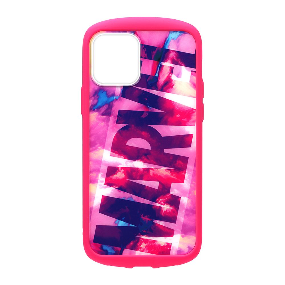 ロゴ/ピンク iPhone 12 mini用 ガラスタフケース