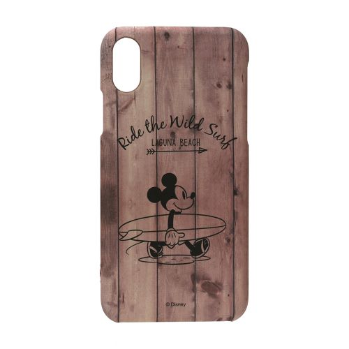 ミッキーマウス iPhoneX/XS用ラバーコートケース