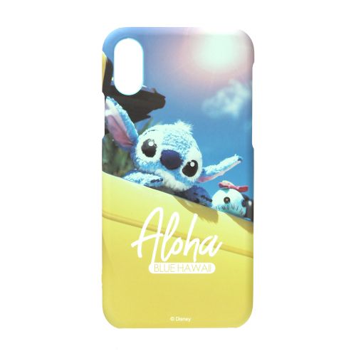 スティッチ iPhoneX/XS用ラバーコートケース