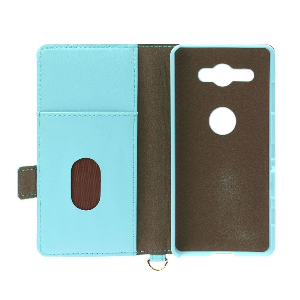 アリエル Disney series XperiaXZ2 Compact用 フリップカバー パステルリボン