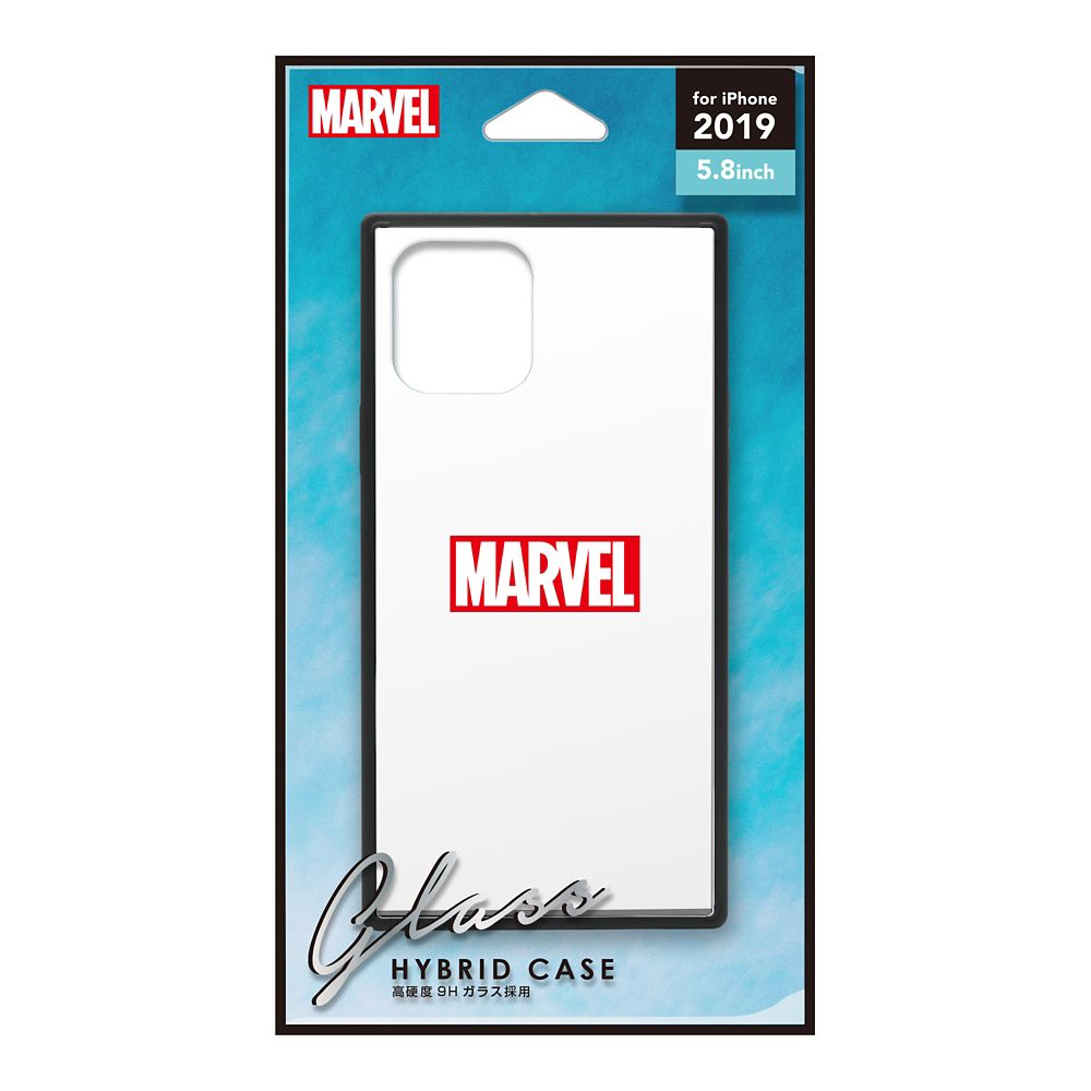 ロゴ/ホワイト iPhone 11 Pro  ガラスハイブリッドケース