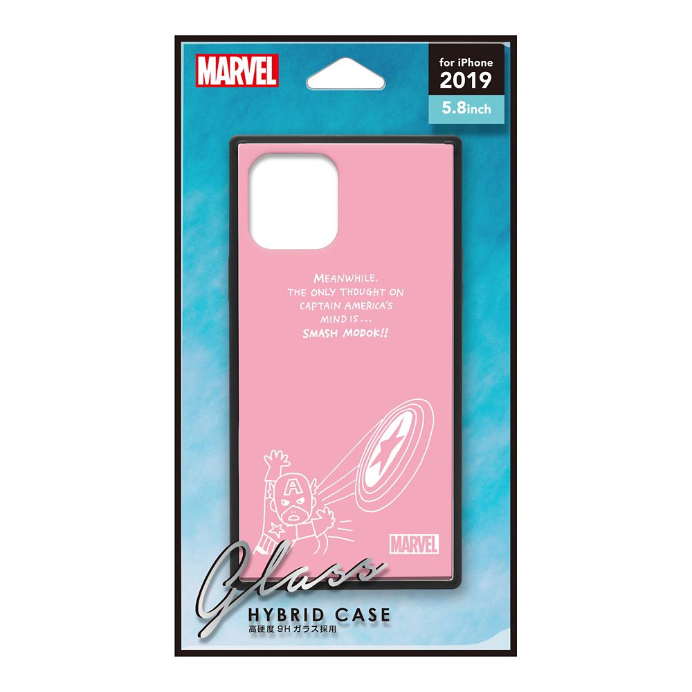 キャプテン・アメリカ/ピンク iPhone 11 Pro  ガラスハイブリッドケース