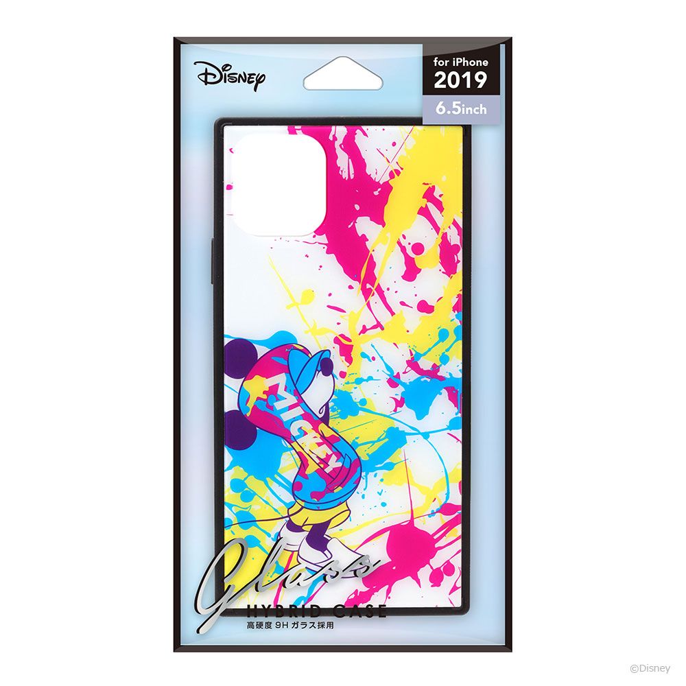 ミッキーマウス/スプラッシュ iPhone 11 Pro Max ガラスハイブリッドケース