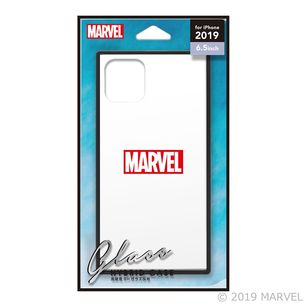 ロゴ/ホワイト iPhone 11 Pro Max ガラスハイブリッドケース