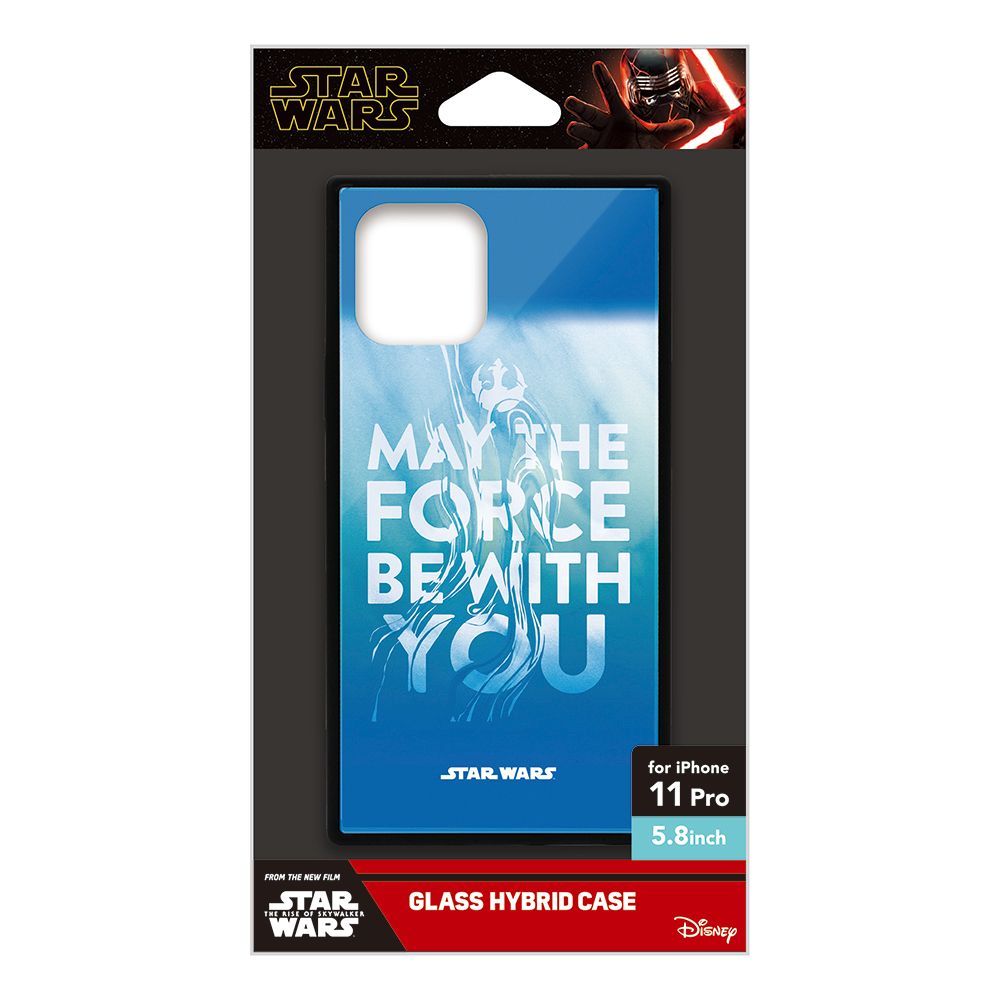 iPhone 11 Pro用 ガラスハイブリッドケース ブルー