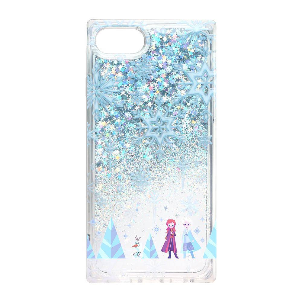 公式 ショップディズニー Iphone Se 8 7 6s 6用 グリッターケース アナと雪の女王2 ブルー