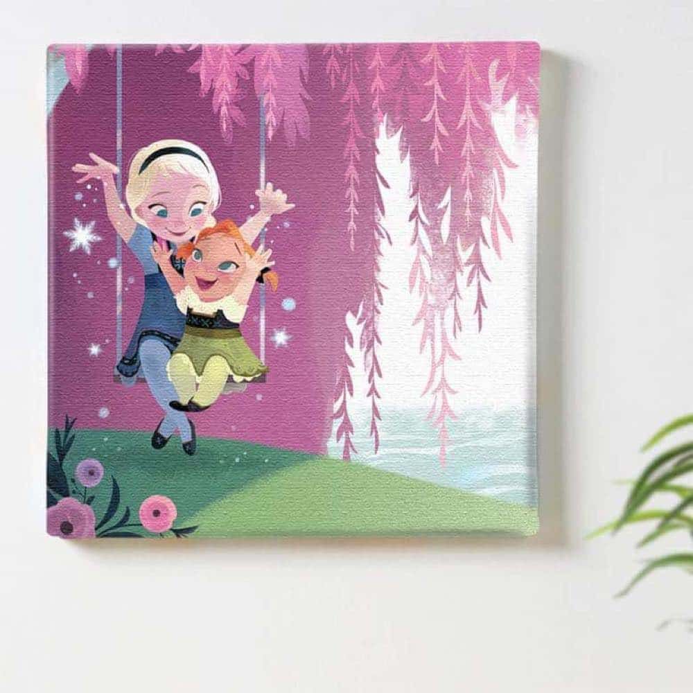 公式 ショップディズニー ファブリックパネル アナと雪の女王 ブランコ Dsn 0277