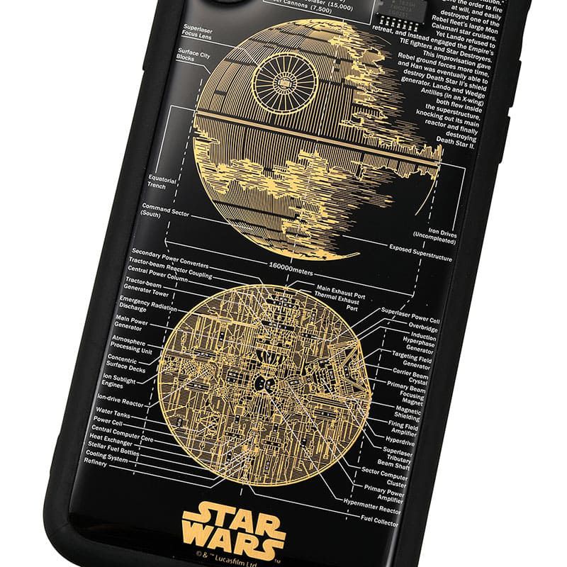 公式 ショップディズニー 送料無料 スター ウォーズ Iphone Xs Max用 スマホケース カバー Flash Death Star 基板アート ブラック