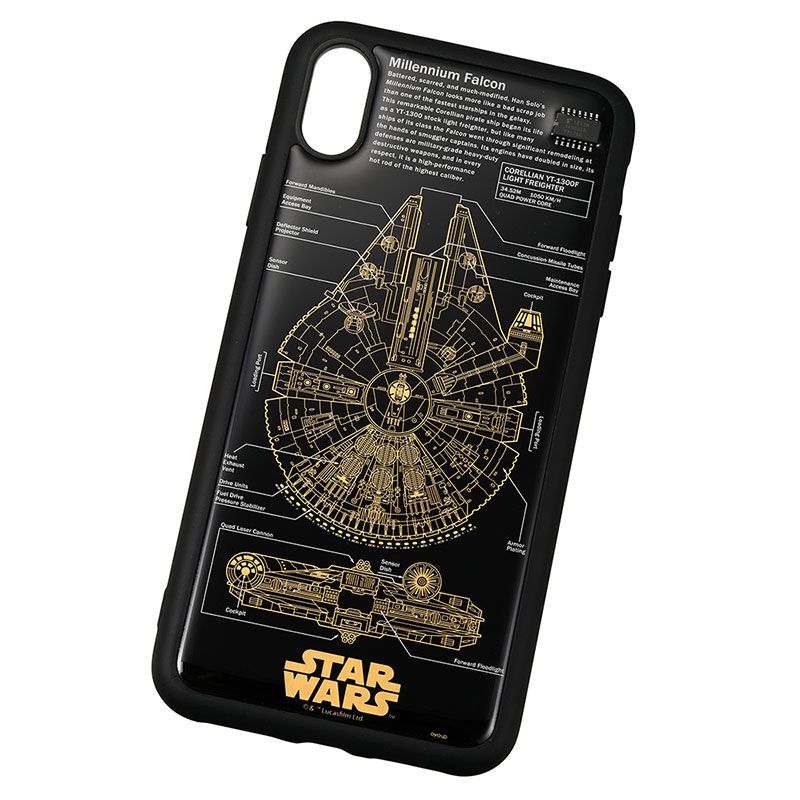 公式 ショップディズニー スター ウォーズ Iphone Xs Max用 スマホケース カバー Flash M Falcon 基板アート ブラック