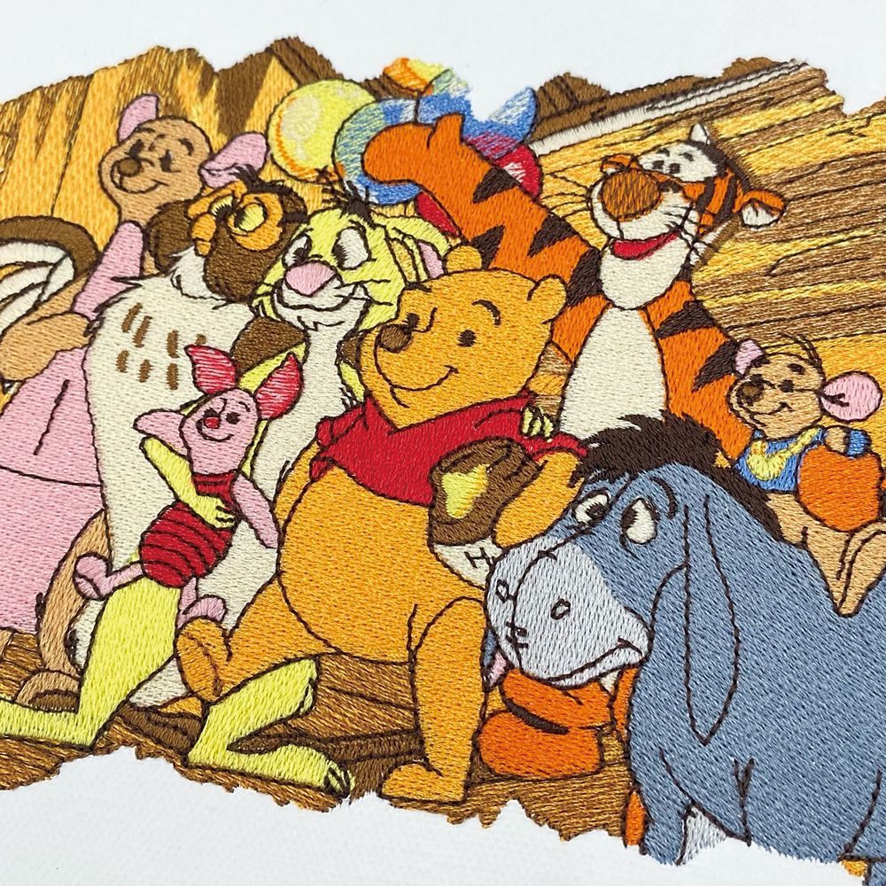 刺しゅうキャンバスアート　「くまのプーさん」